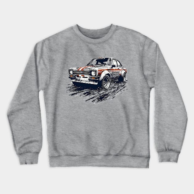 Ford Escort Crewneck Sweatshirt by Vehicles-Art